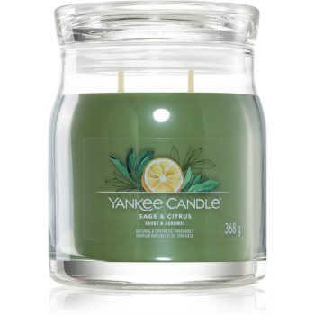 Yankee Candle Sage & Citrus lumânare parfumată Signature