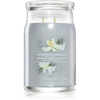 Yankee Candle Smoked Vanilla & Cashmere lumânare parfumată Signature