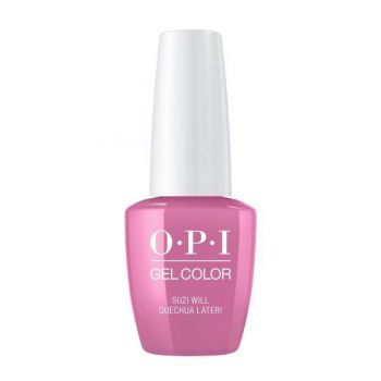 Lac de unghii semipermanent Opi Gel Color Suzi Will Quechua Later!, 15ml