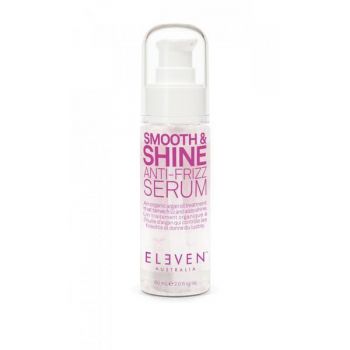 Ser pentru par Eleven Australia Smooth & Shine Anti Frizz, Toate tipurile de par, 60ml