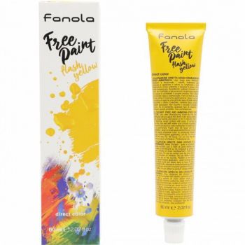 Vopsea semipermanenta Fanola Free Paint Flash Yellow, 60ml