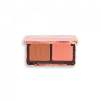 Paletă fard de obraz Peach Heat, Neon Heat Makeup Revolution, 5.6g