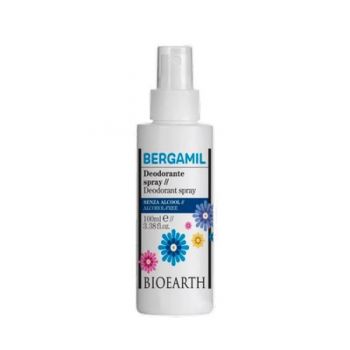 Deodorant spray cu piatra de alaun Bergamil, - Bioearth 100ml