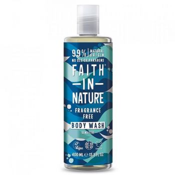Gel de dus-spuma de baie fara parfum, Faith in Nature, 400 ml
