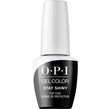 Lac de Unghii Semipermanent - OPI Gel Color Top Coat Stay Shiny, 15 ml