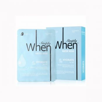 Set Masca coreana hidratanta pentru ten uscat, Water Wish, Simply When, 5 buc