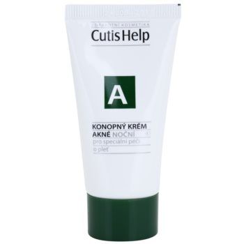 CutisHelp Health Care A - Acne crema de noapte de canepa pentru ten acneic