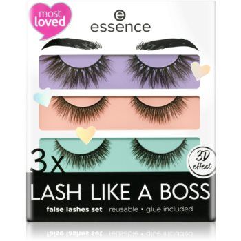 Essence Lash Like a Boss gene false 01 Limitless+Unique+Stunning (ambalaj economic)