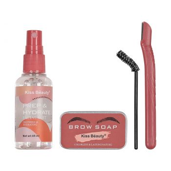 Set 4 in 1 Mist Facial & Sapun Sprancene & Perie & Trimmer Kiss Beauty