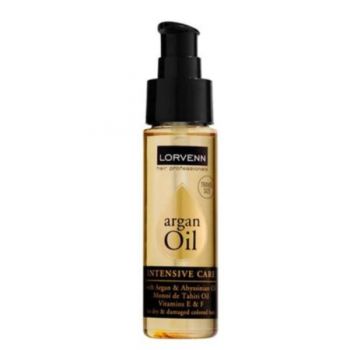 Ulei tratament pentru par uscat deteriorat Lorvenn Argan Oil Intensive Care 50 ml