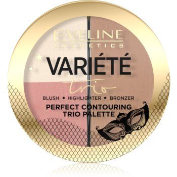 Eveline Cosmetics Variété Trio Patela pentru conturul fetei 3 in 1 Eveline Cosmetics Variété Trio Patela pentru conturul fetei 3 in 1