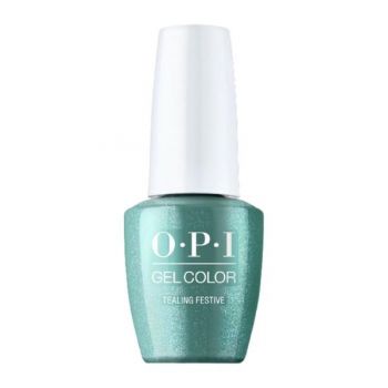 Lac de Unghii Semipermanent - OPI Gel Color Jewel Tealing Festive, 15 ml