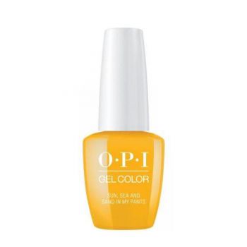 Lac de Unghii Semipermanent - OPI Gel Color LISBON Sun, Sea & Sand in My Pants, 15 ml la reducere