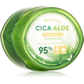 Missha Premium Cica Aloe gel hidratant cu efect de calmare cu aloe vera