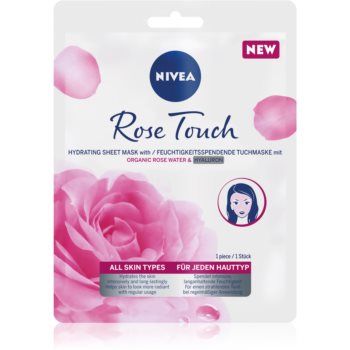 Nivea Rose Touch mască textilă hidratantă