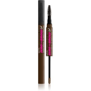 NYX Professional Makeup Zero To Brow Gel gel pentru sprancene cu aplicator