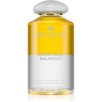 Origins Checks and Balances™ Milky Oil Cleanser + Makeup Melter ulei pentru indepartarea machiajului Ulei de curățare