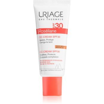Uriage Roséliane CC Cream SPF 30 crema CC pentru piele sensibila cu tendinte de inrosire