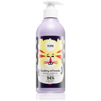 Yope Cranberry & Lavender gel de duș intens hidratant pentru copii