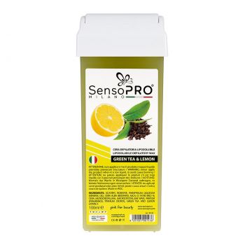 Ceara Epilat Unica Folosinta SensoPRO Milano, Rezerva Green Tea si Lemon 100ml la reducere
