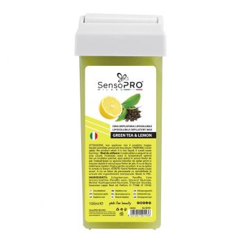 Ceara Epilat Unica Folosinta SensoPRO Milano, Rezerva Green Tea si Lemon 100ml