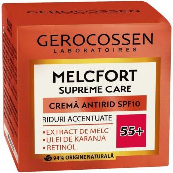Crema Antirid 55+ cu SPF 10 Melcfort Supreme Care, Gerocossen Laboratoires, 50 ml