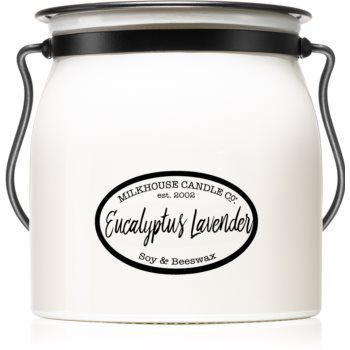 Milkhouse Candle Co. Creamery Eucalyptus Lavender lumânare parfumată Butter Jar