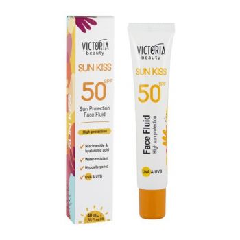 Protectie Solara pentru Fata Sun Kiss SPF 50, Victoria Beauty, 40 ml