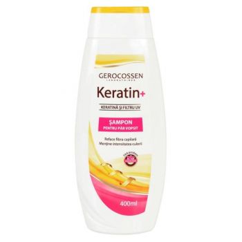 Sampon pentru Par Vopsit Keratin+ cu Keratina si Filtru UV, Gerocossen Laboratoires, 400 ml