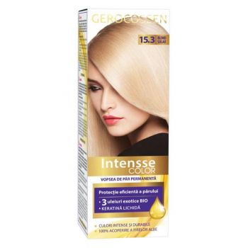 Vopsea de Par Permanenta Intensse Color, Nuanta Nr. 15.3 Blond Solar, Gerocossen, 50 ml