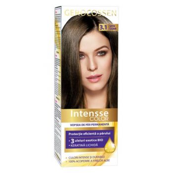 Vopsea de Par Permanenta Intensse Color, Nuanta Nr. 3.1 Saten Casmir, Gerocossen, 50 ml
