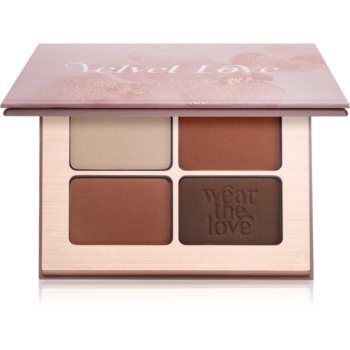 ZOEVA Velvet Love Eyeshadow Quad paletă cu farduri de ochi