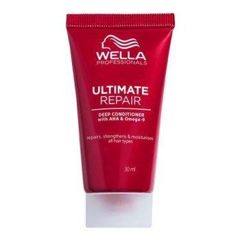 Balsam de Reparare cu AHA & Omega 9 Pentru Par Deteriorat Pasul 2 - Wella Professionals Ultimate Repair Deep Conditioner Mini, 30 ml