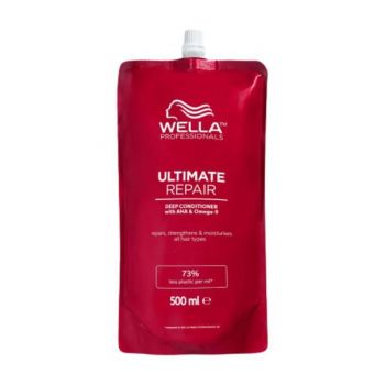 Rezerva Balsam de Reparare cu AHA & Omega 9 pentru Par Deteriorat - Pasul 2 Wella Professionals Ultimate Repair, 500 ml la reducere