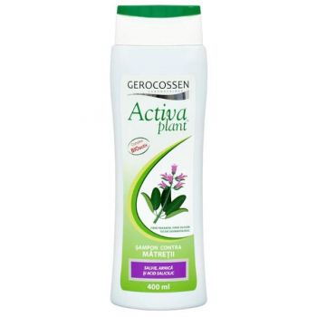 Sampon Contra Matretii Activa Plant cu Salvie, Arnica si Acid Salicilic, Gerocossen, 400 ml