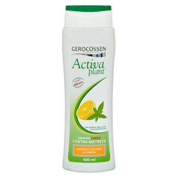 Sampon Forte Contra Matretii Activa Plant cu Grapefruit, Ceai Verde si Climbazol, Gerocossen, 400 ml