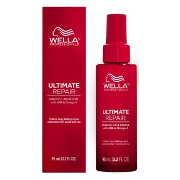 Ser Reparator in 90 de Secunde cu AHA & Omega 9 pentru Par Deteriorat Pasul 3 - Wella Professionals Ultimate Repair Miracle Rescue, 95 ml la reducere