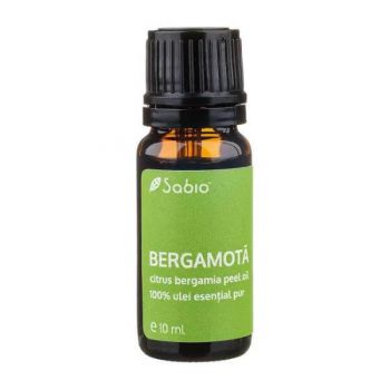 Ulei 100% pur esențial Bergamota, 10 ml, Sabio Ulei 100% pur esențial Bergamota, 10 ml, Sabio