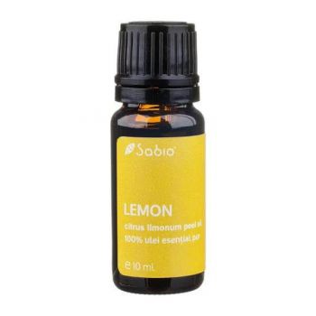 Ulei 100% pur esențial Lemon, 10 ml, Sabio