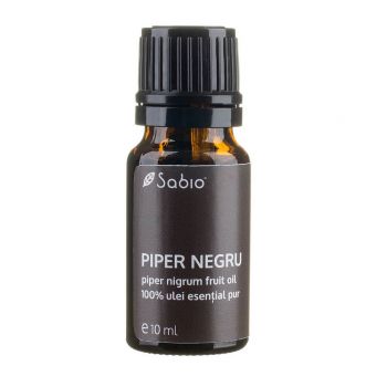 Ulei esențial pur piper negru, 10ml, Sabio