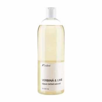 Săpun lichid natural cu verbină și lime, 1 l, Sabio