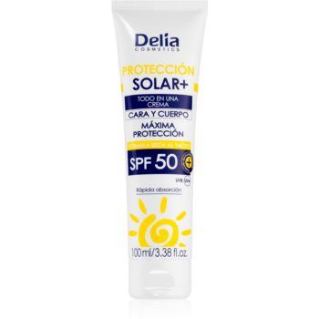 Delia Cosmetics Sun Protect crema protectoare pentru fata SPF 50