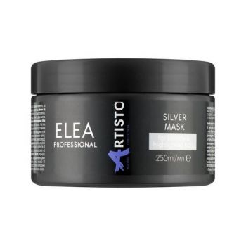 Masca pentru neutralizarea nuantelor de galben de pe par blond Silver Elea Professional Artisto, 250 ml ieftina