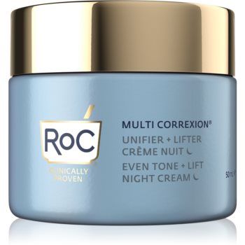 RoC Multi Correxion Even Tone + Lift crema radianta de noapte pentru uniformizarea nuantei tenului