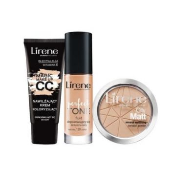 Set Make-up lejer (Crema CC 30ml 30ml , Fond de ten30 ml , Pudra 9 ml )