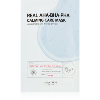 Some By Mi Daily Solution AHA∙BHA∙PHA Calming Care mască textilă calmantă pentru pielea problematica
