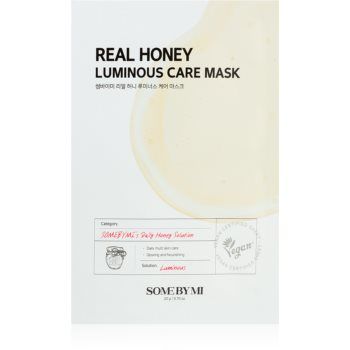 Some By Mi Daily Solution Honey Luminous Care mască textilă iluminatoare