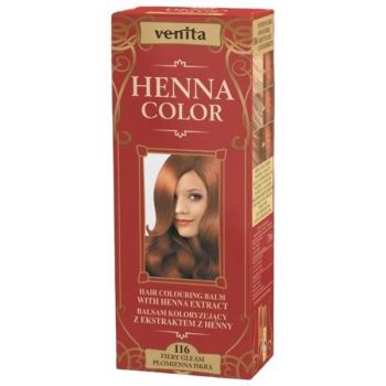 Balsam Colorant cu Extract de Henna Color Venita, Henna Sonia, Nr. 116 Rosu Intens, 75 ml de firma original