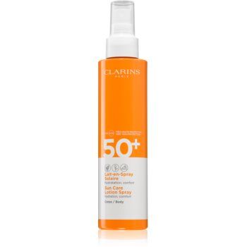 Clarins Sun Care Lotion Spray spray protector pentru plajă SPF 50+ de firma originala