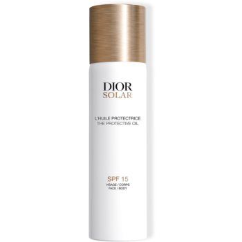 DIOR Dior Solar The Protective Face and Body Oil ulei spray pentru bronzare SPF 15